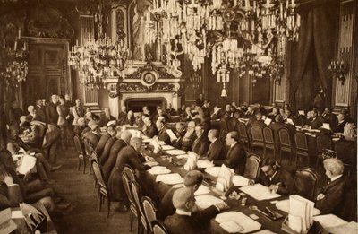 Opening Meeting of the Peace Conference in Paris, January 18th, 1919 by French Photographer